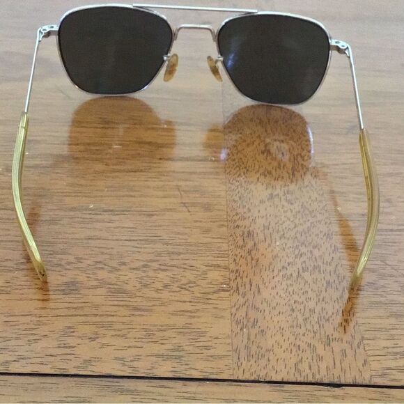 Vintage American Optical 12K GF 5 1/2 Gold Filled Pilot Aviator Sunglass Frames - Picture 5 of 8